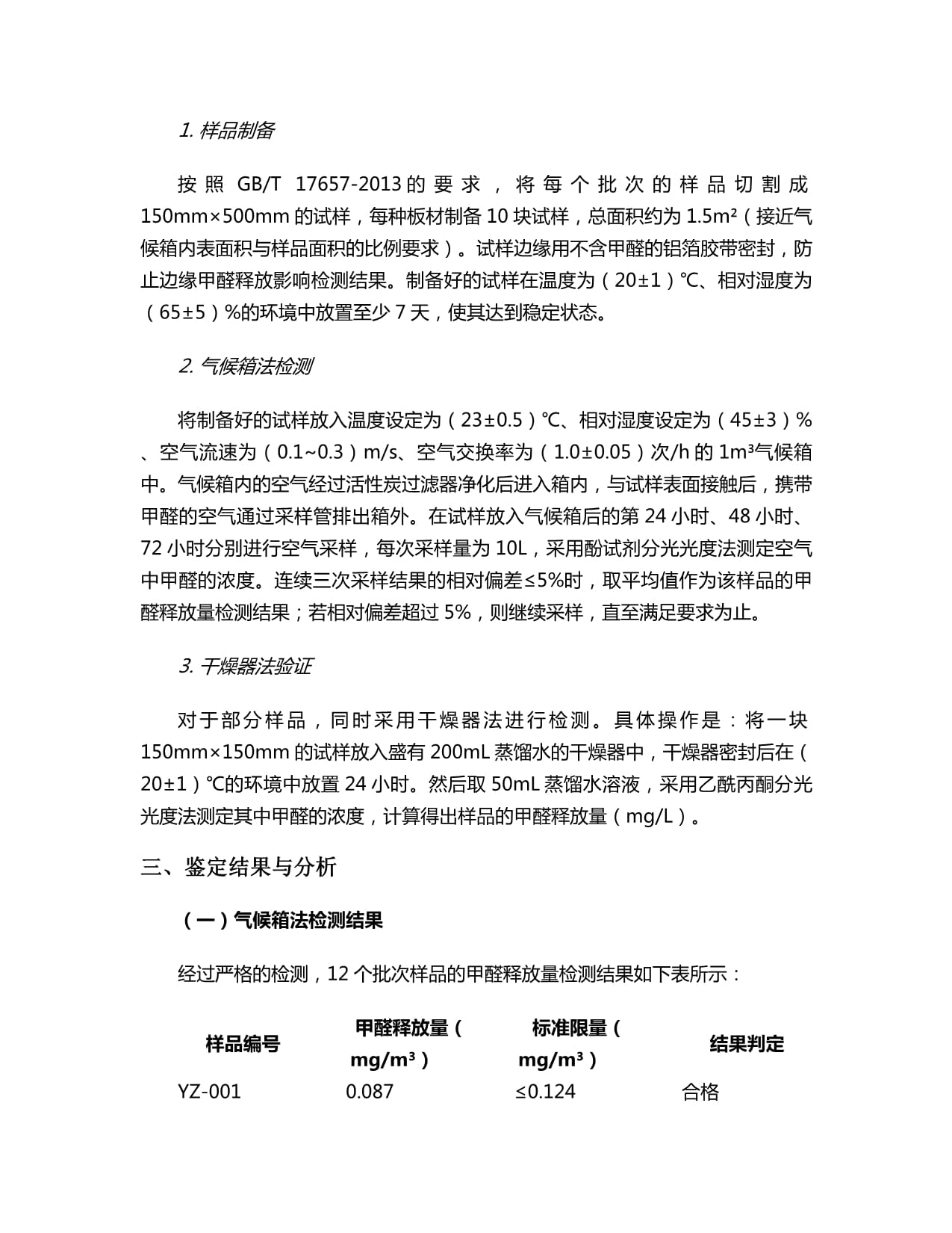 人造板甲醛釋放量鑒定報告解析 標準、方法與風險防控